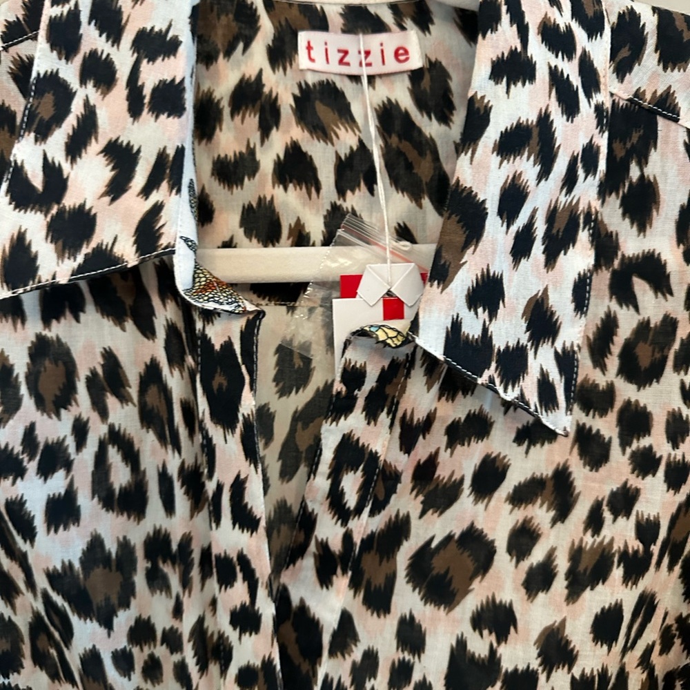 Tizzie designer cheetah print Mrs Maisel dress NWT